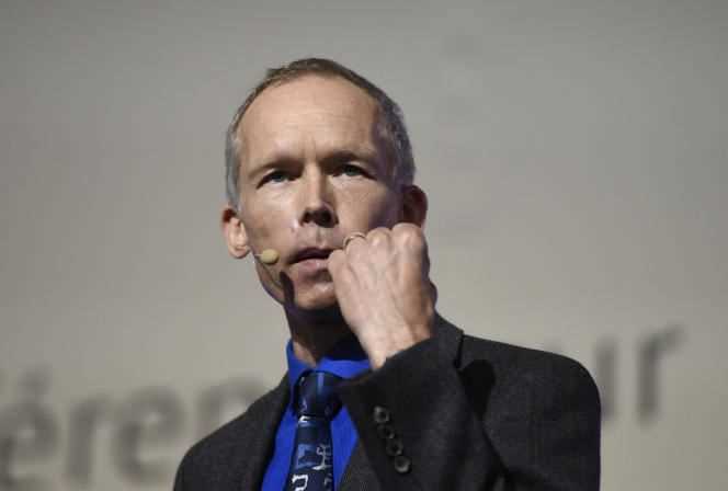 Johan Rockström, during a conference at Le Bourget (Seine-Saint-Denis), during the COP21, on December 5, 2015.