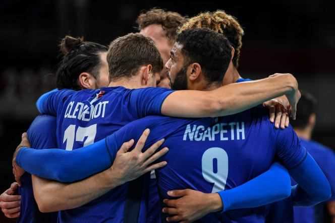 The French volleyball team was crowned Olympic champion after its victory in the final against Russia on Saturday August 7, 2021 at the Tokyo Games.