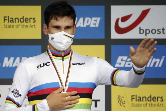 Filippo Ganna won a second World Time Trial Champion jersey on Sunday.