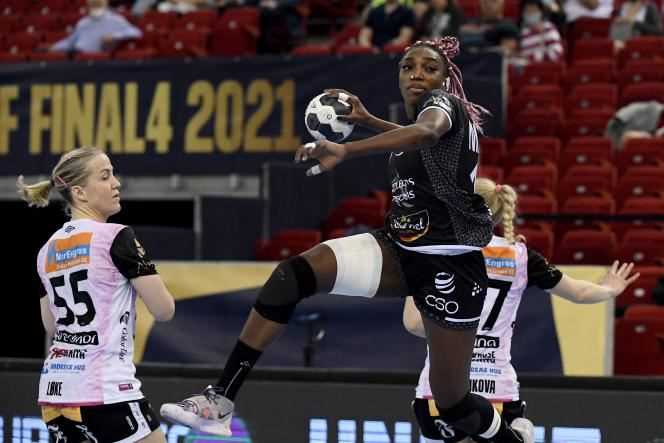 Brest left-back Kalidiatou Niakaté, here against Vipers Kristiansand in the final of the 2020-2021 Champions League edition, scored four goals against Esbjerg on Saturday, September 18, in Brest.