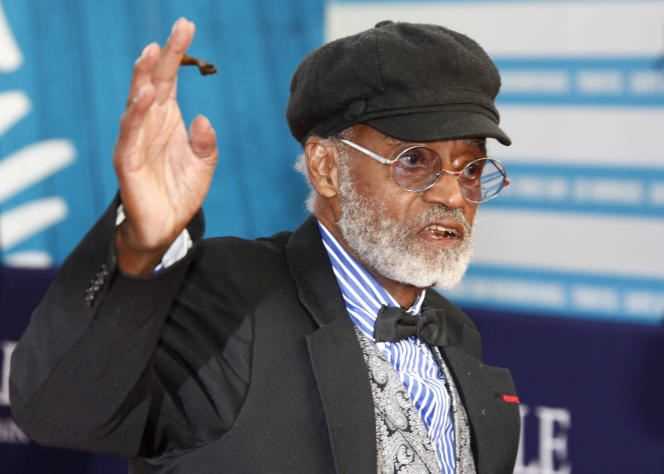 Melvin Van Peebles, in Deauville, September 5, 2012, during a tribute to his career during the 38th edition of the American Film Festival.
