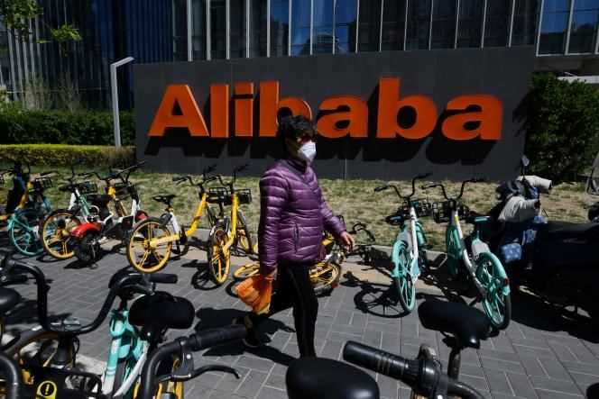 Alibaba headquarters in Beijing (China) on April 13, 2021.