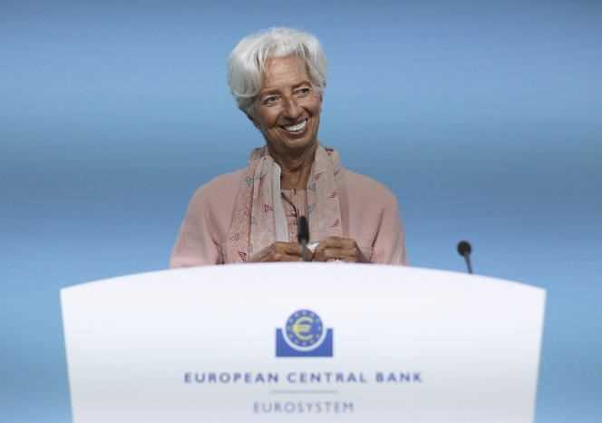 The President of the European Central Bank, Christine Lagarde, in Frankfurt (Germany), on September 9.