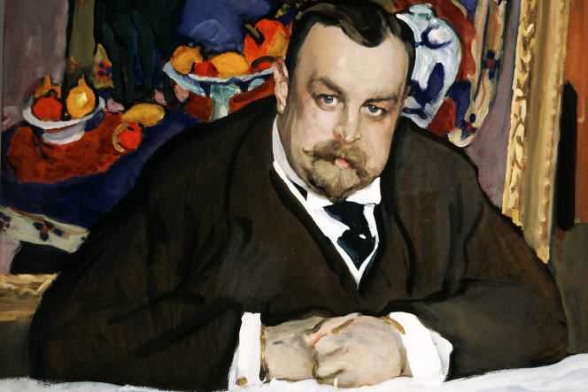 Portrait of the collector Ivan Abramovich Morozov, in 1910, by Valentin Serov.
