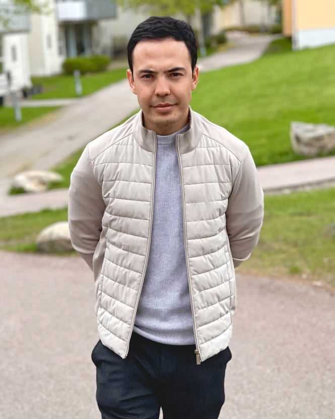 Exiled in Sweden, Ahmad Khan Mahmoodzada (here, in May 2021) is sorry for Europe's refusal to welcome Afghan refugees.
