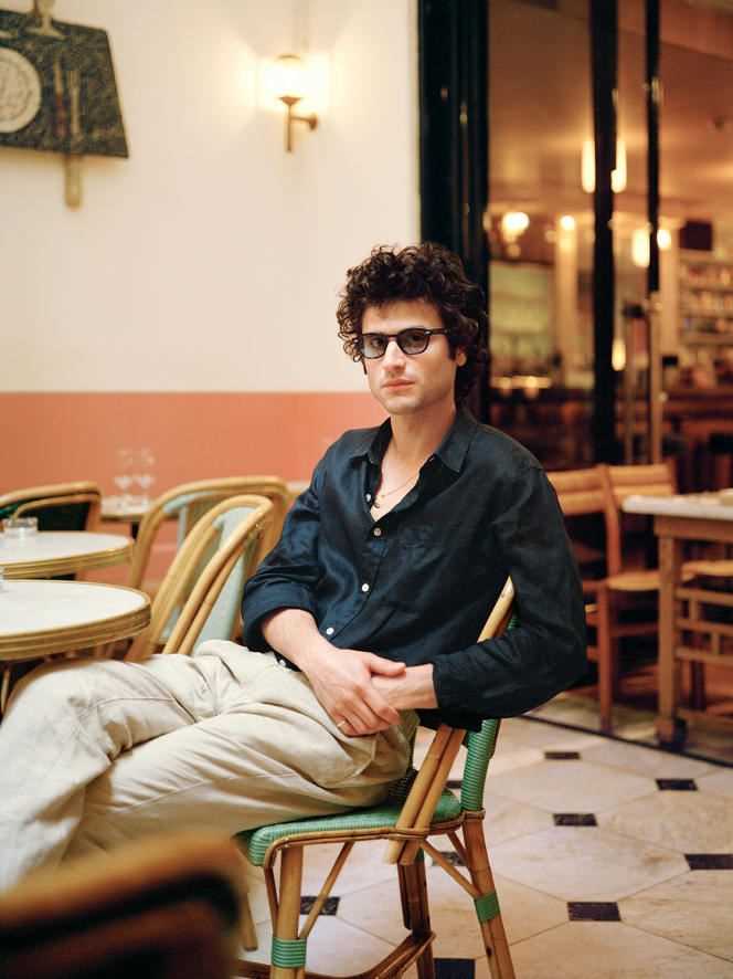 Adrien Gallo, at the bar of the Hotel Grand Amour, in Paris, July 27.