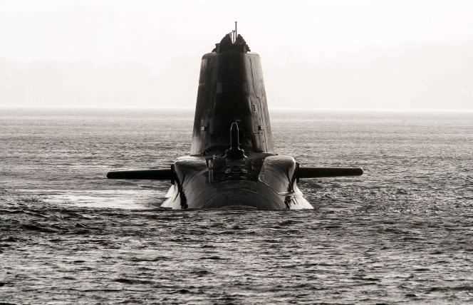 British Royal Navy Astute-class nuclear attack submarine HMS, Faslane, Scotland on November 20, 2009.