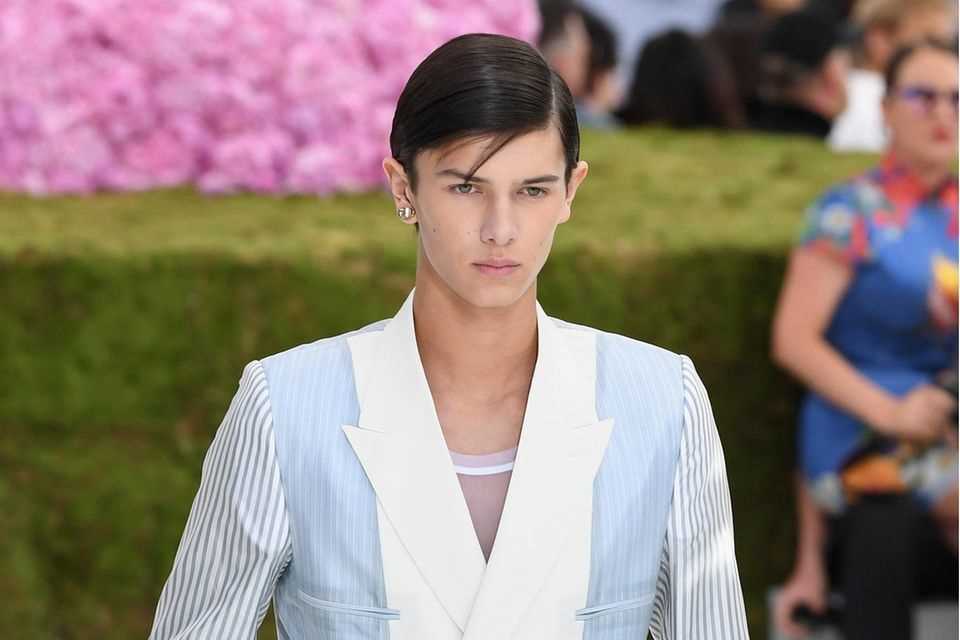 Prince Nikolai ran for Dior at Paris Fashion Week 2018.