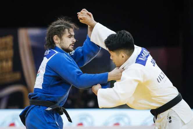 Théo Riquin lost in the final of - 73 kg against the Japanese Kenshi Harada at the Grand Slam in Paris.