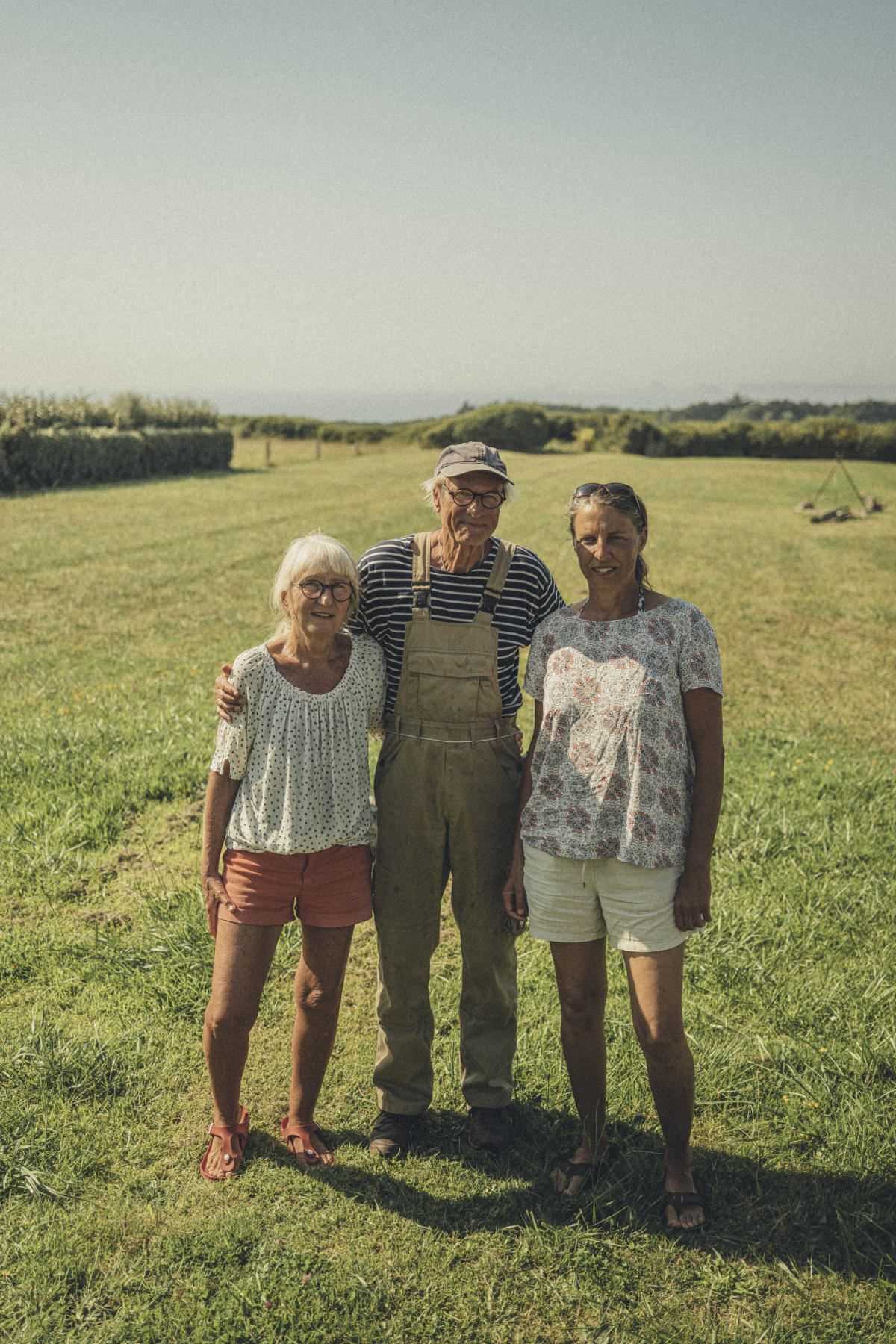 A family of German tourists, owners of La Palue for about thirty years, in Crozon (Finistère), September 3, 2021.