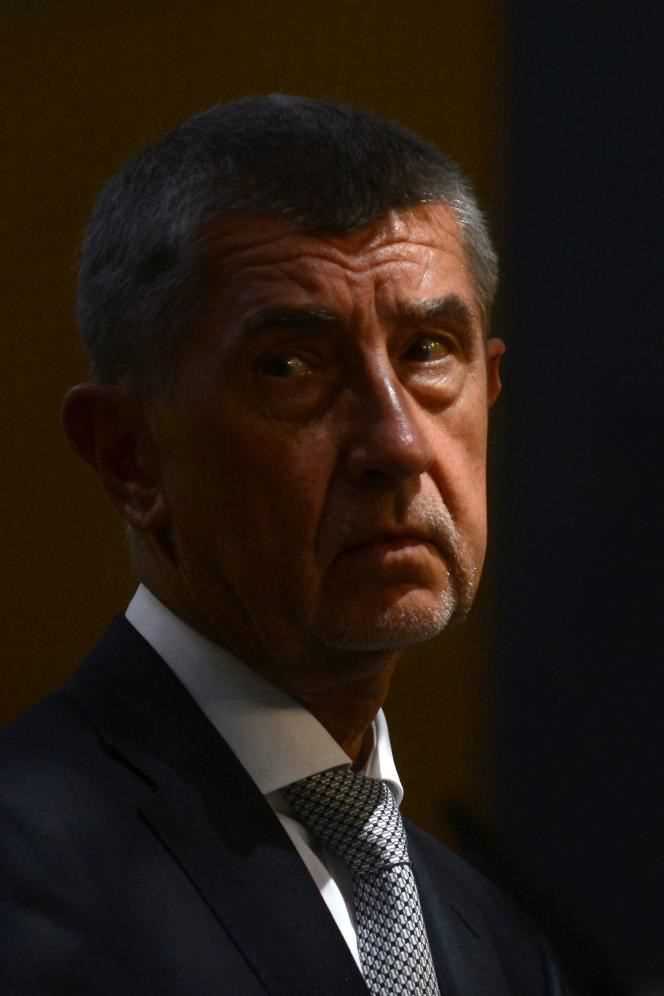 Czech Prime Minister Andrej Babis at a press conference in Prague in June 2019.