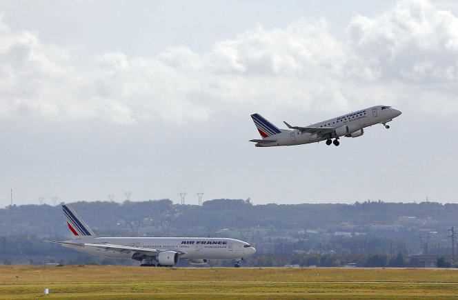 On October 5, 2012, Air France planes at Roissy-en-France airport, north of Paris.