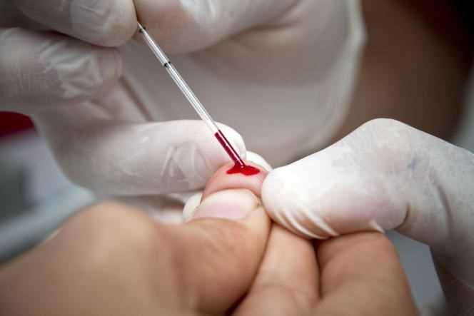 Rapid blood test for HIV