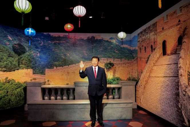 The wax statue of Chinese President Xi Jinping at Madame Tussauds in Dubai, United Arab Emirates on October 18, 2021.