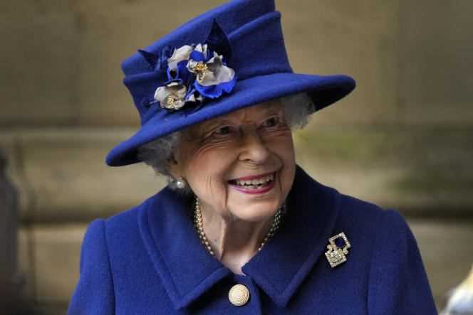 Queen Elizabeth II, October 12, 2021, at Westminster Abbey in London.