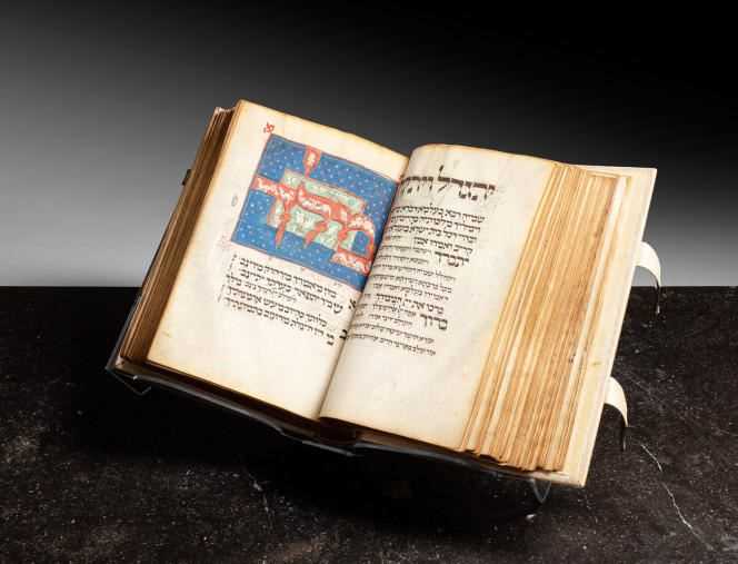 The Mahzor Luzzatto, a collection of Hebrew prayers dating from the Middle Ages, will go on sale at Sotheby's in New York on October 19.