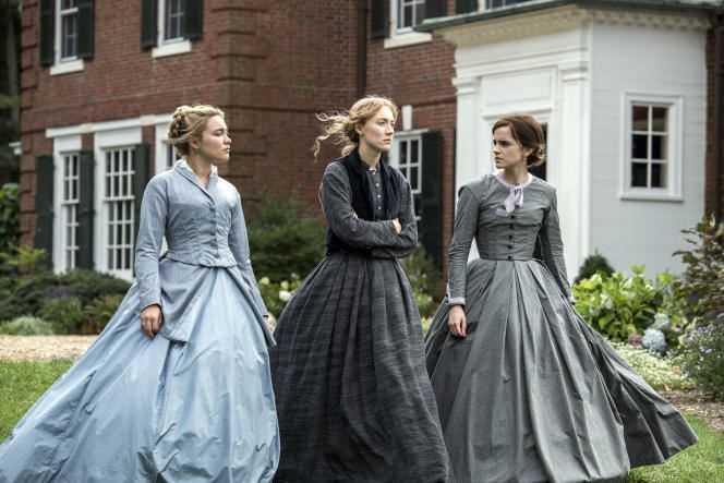 Actresses Florence Pugh, Saoirse Ronan and Emma Watson in 