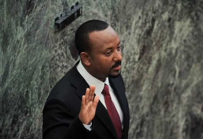 Ethiopian Prime Minister Abiy Ahmed in Addis Ababa on October 4, 2021.
