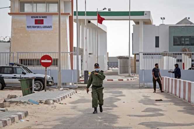 The Guerguerat border post, located in the extreme southwest of Western Sahara, in November 2020.