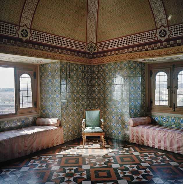 View of the Turkish Room, designed by Horace Vernet in 1830 (director of the Academy from 1829 to 1834).  Balthus chose this piece as the frame for one of his most famous paintings, “The Turkish Room”.