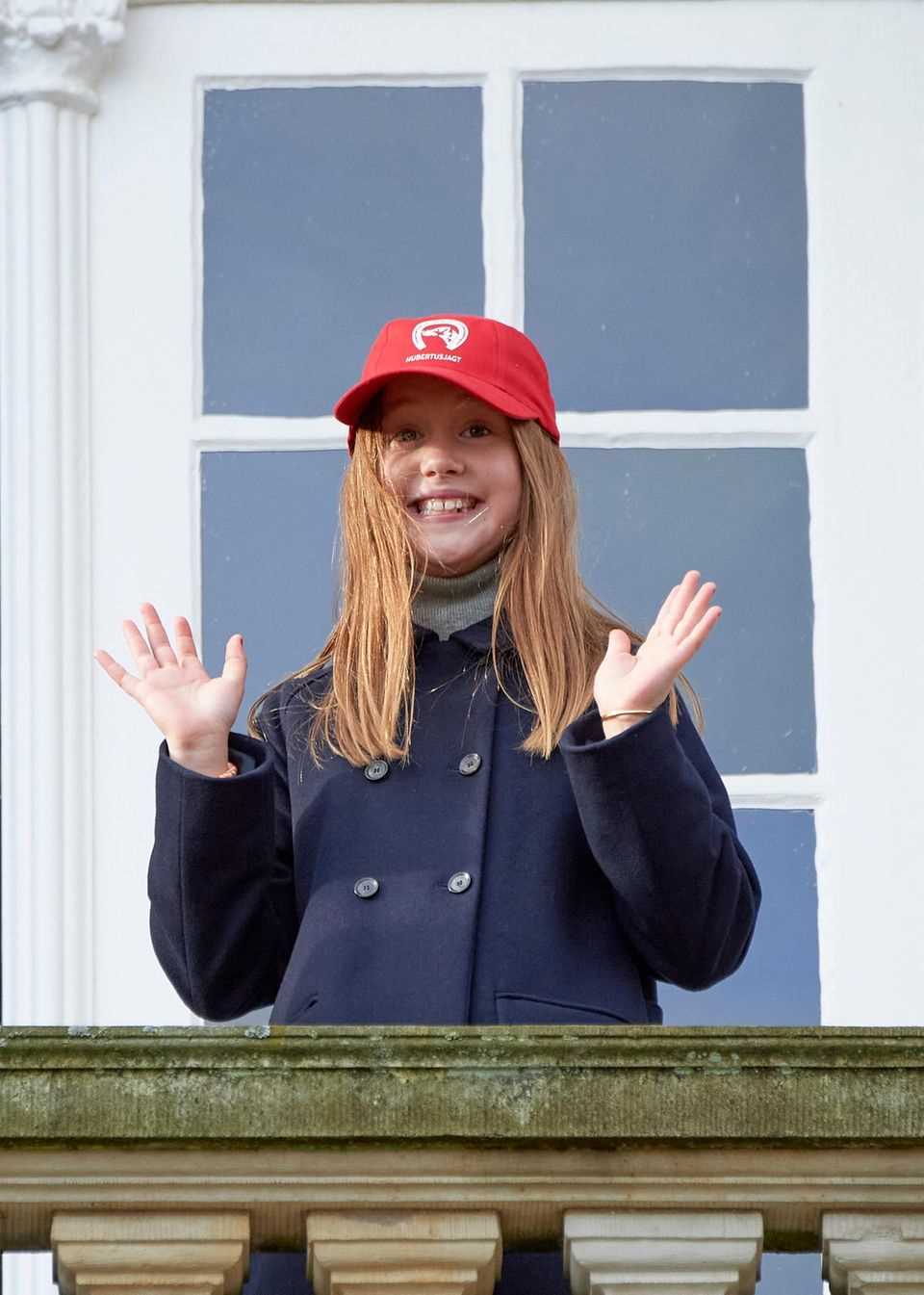 Princess Josephine on the traditional Hubertus hunt at the Hermitage Hunting Lodge in Dyrehaven in Klampenborg.