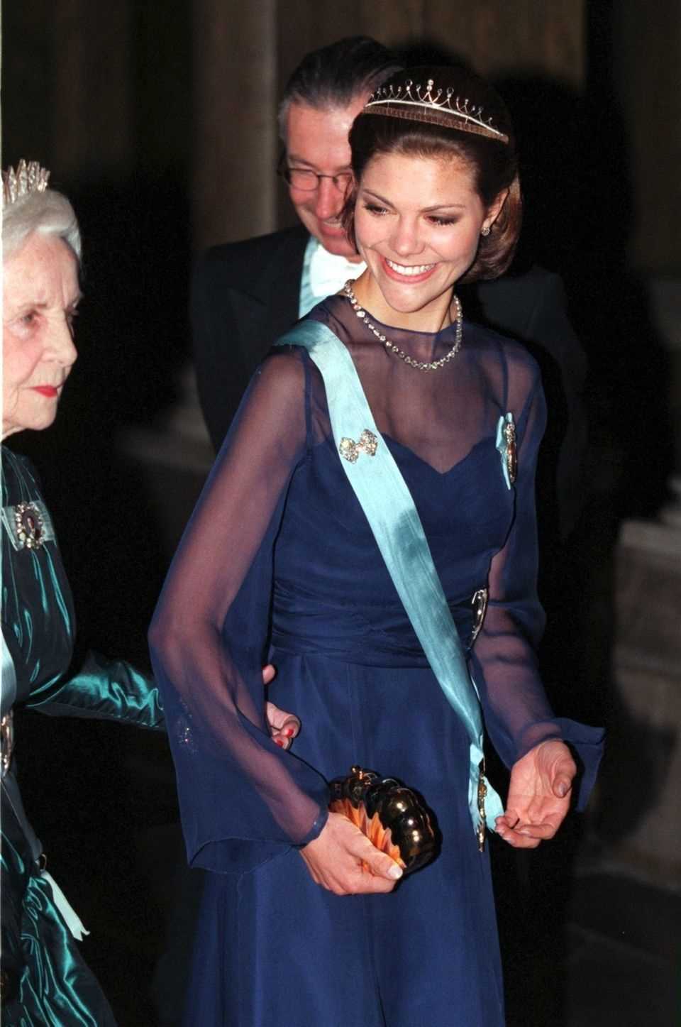 Princess Victoria at an official event in December 1997, shortly after her eating disorder was announced.