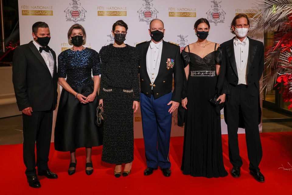 The Monegasque royal family at the gala on the national holiday in Monte-Carlo