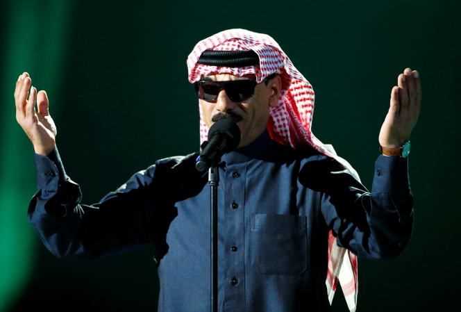 Syrian singer Omar Souleyman at the Nobel Peace Prize concert in Oslo on December 11, 2013.