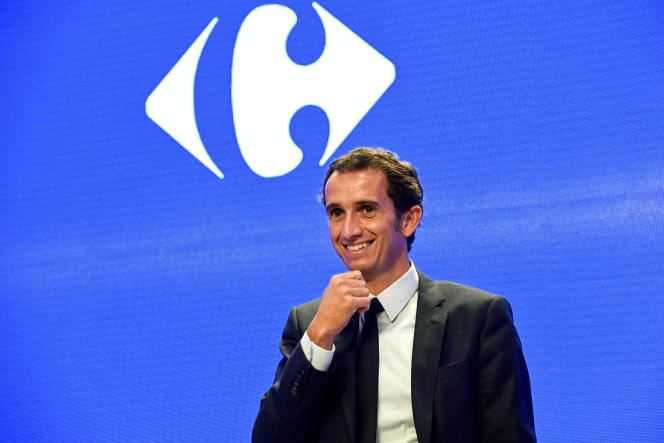 Alexandre Bompard, CEO of Carrefour, was allocated the highest variable compensation in the SBF 120 for 2020, i.e. an envelope of 2.5 million euros.  Here, in 2018, in Massy.