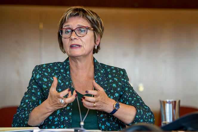 The current mayor of Geneva, Frédérique Perler, in 2020.