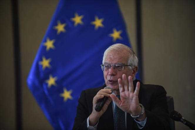 The head of European diplomacy Josep Borrell, in Lima, on November 2, 2021.