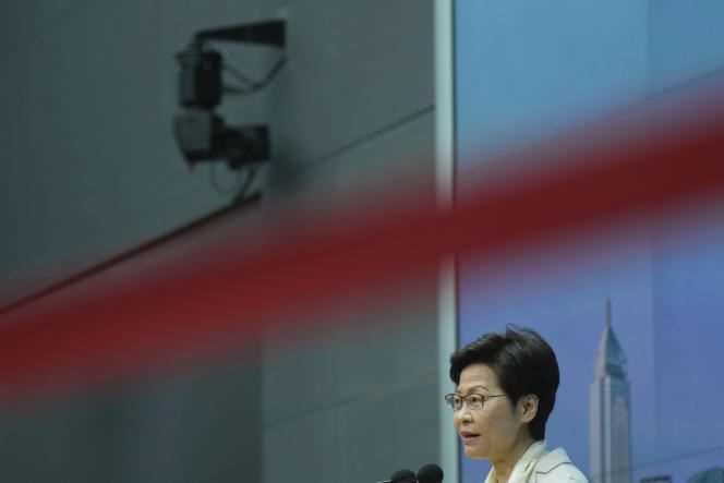 Hong Kong Chief Executive Carrie Lam on November 16, 2021.