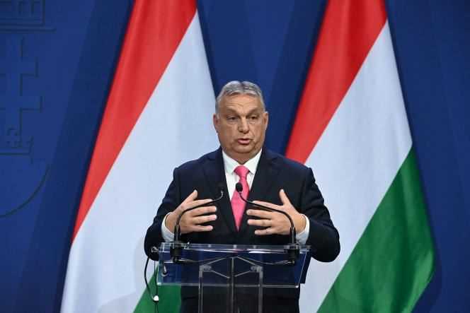 Hungarian Prime Minister Viktor Orban in Budapest on October 26, 2021.