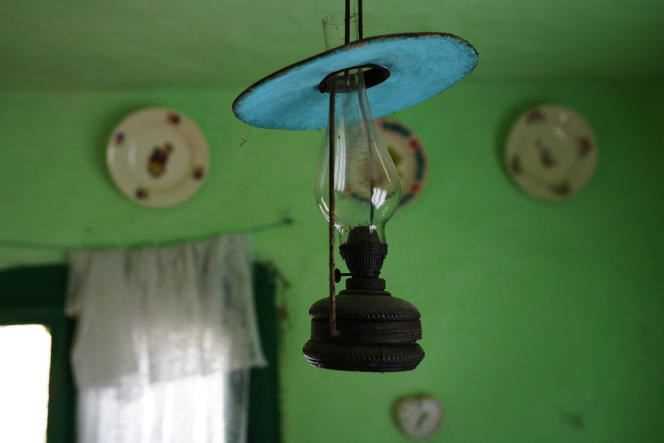 A kerosene lamp, in Glod (Romania), on November 4, 2021.