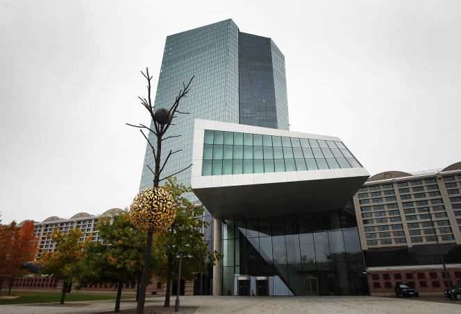 The headquarters of the European Central Bank (ECB), in Frankfurt am Main (Germany), October 28, 2021.
