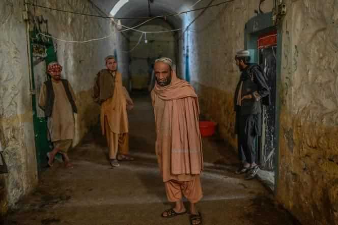Drug addicted prisoners at Kandahar Central Prison, Afghanistan, October 28, 2021.
