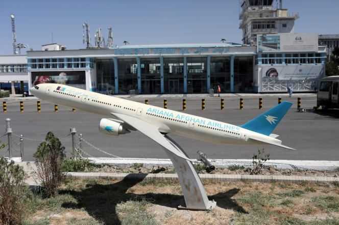 The entrance to Kabul International Airport, September 5, 2021.