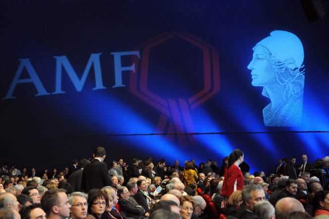 The assembly of the 93rd Congress of the Association of Mayors of France (AMF), November 23, 2010.