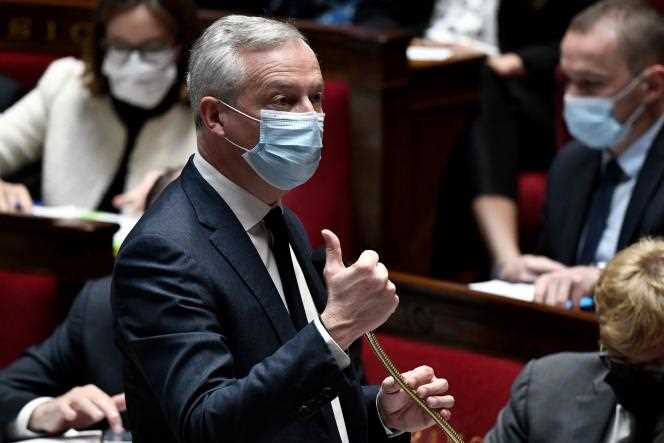 The Minister of Economy and Finance, Bruno Le Maire, defended the recovery plan at the National Assembly in Paris on November 2, 2021.