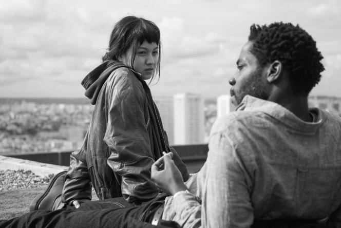 Lucie Zhang and Makita Samba in “Les Olympiades”, by Jacques Audiard.
