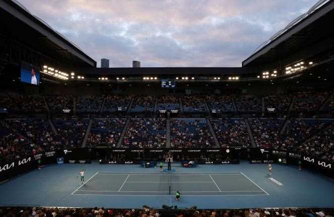 Men's singles final of the Australian Open, between Serbian Novak Djokovic and Russian Daniil Medvedev, in Melbourne, Australia on February 21, 2021.