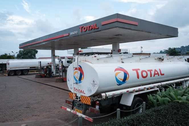 A TotalEnergies gas station in Kampala (Uganda), January 28, 2020.