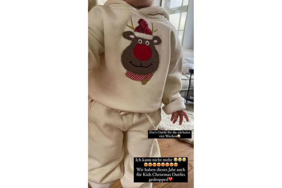 Lena Gercke: Your family will delight you with cute Christmas outfits