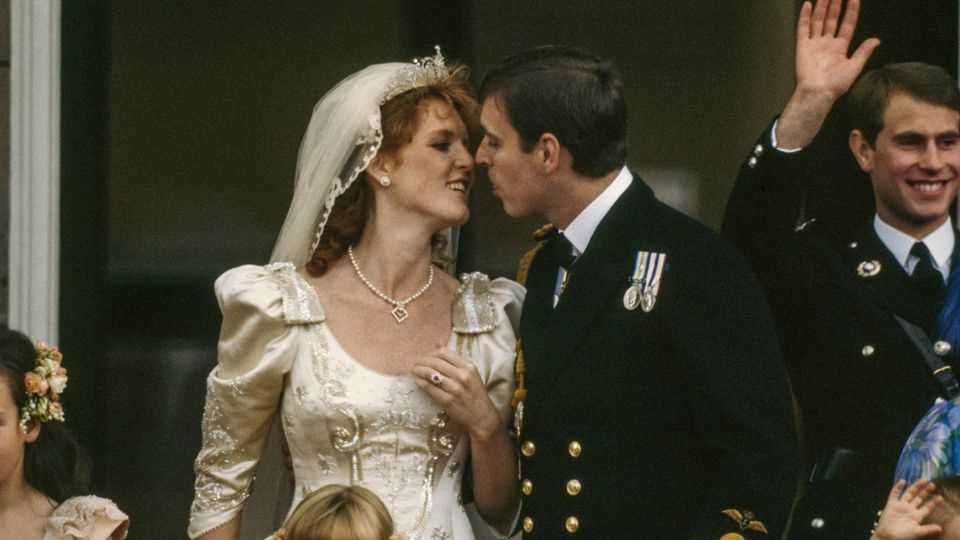 Sarah Ferguson and Prince Andrew, July 26, 1986