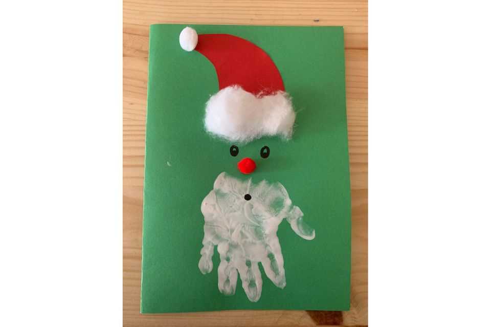 Tinker with Santa Claus: Santa Claus with handprint