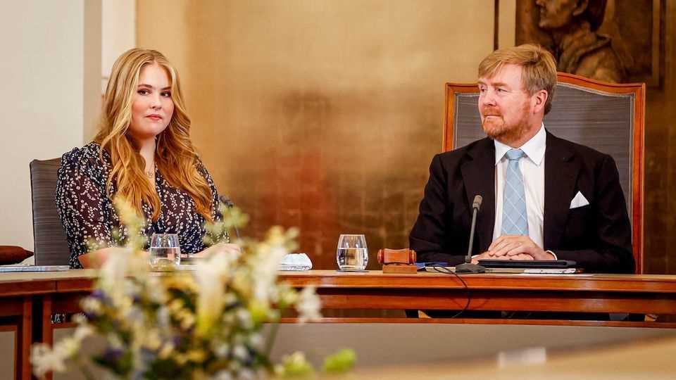 King Willem-Alexander is proud of Princess Amalia.