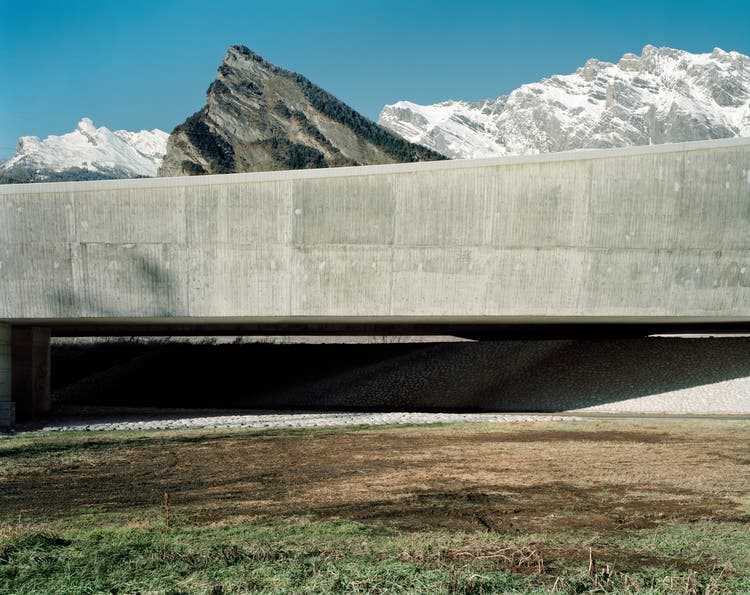 Nicolas Faure: A9 - Le pont de Riddes, Dezember 1997.