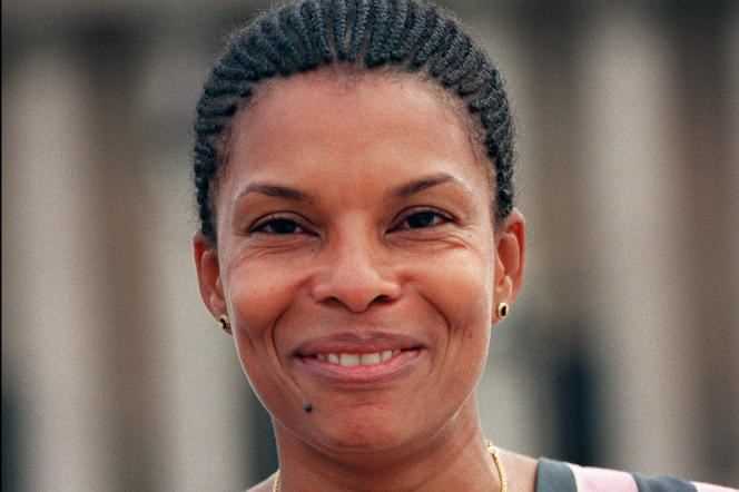 Christiane Taubira, then newly elected Member of Parliament for Guyana, on June 16, 1993, at the National Assembly, in Paris.