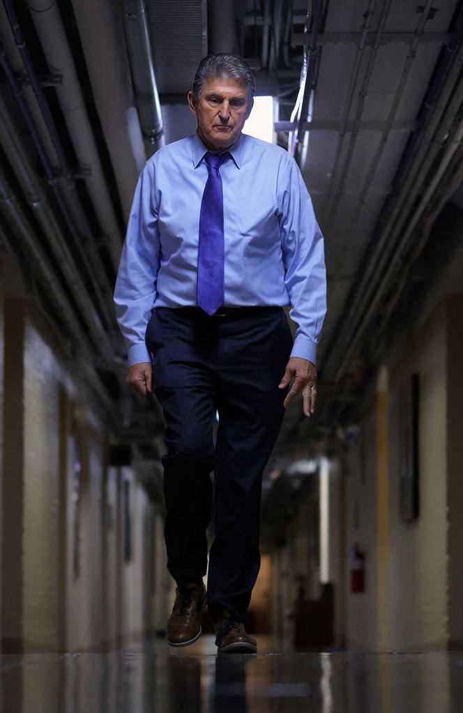 U.S. Senator Joe Manchin, in the basement of the Capitol, Washington, December 15, 2021.