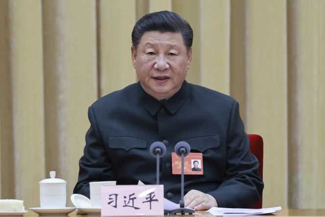 Chinese President Xi Jinping, also general secretary of the Communist Party of China Central Committee and chairman of the Central Military Commission (CMC), at a CMC conference in Beijing, China on November 26.